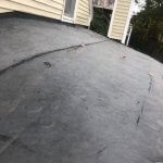 Large section of flat roofing