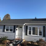 House with a new asphalt shingle roof