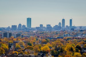 Boston Skyline from Medford, MA