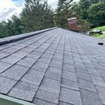 Closer angle of recent roofing job