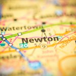Newton, MA on Map