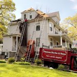 burke roofs working on roof